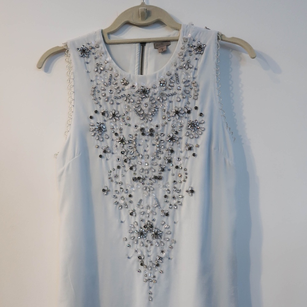Ecoté Jasmina Velvet Embellished Mini Shift Dress